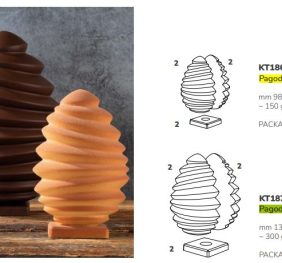 KIT UOVO PAGODA (2 stampi x conf.)