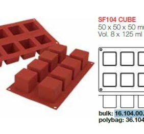 STAMPO SILICONE N.8 CUBE 50X50X50