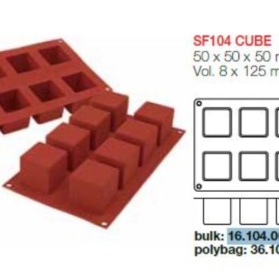 STAMPO SILICONE N.8 CUBE 50X50X50