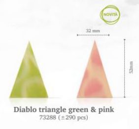 DIABLO TRIANGLE GREEN & PINK PZ. 290