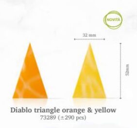 DIABLO TRIANGLE ORANGE & YELLOW PZ. 290