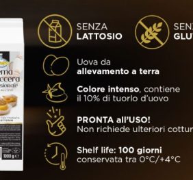 CREMA PASTICCERA LACTOSE FREE KG.1X6 EUROVO