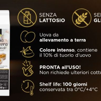 CREMA PASTICCERA LACTOSE FREE KG.1X6 EUROVO