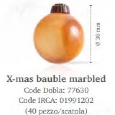 X-MAS BAUBLE MARBLED PZ. 40