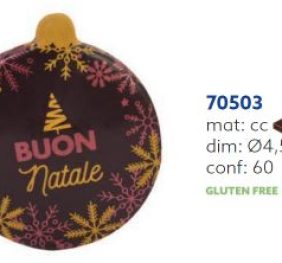 PALLA BUON NATALE C/FOND. PZ.60 AMBRA’S