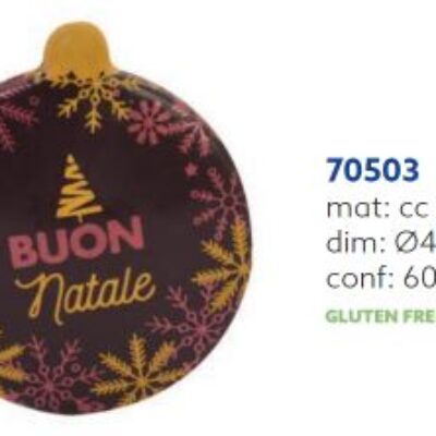 PALLA BUON NATALE C/FOND. PZ.60 AMBRA’S