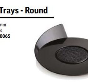 SET 100 BLACK TRAYS – ROUND D.86