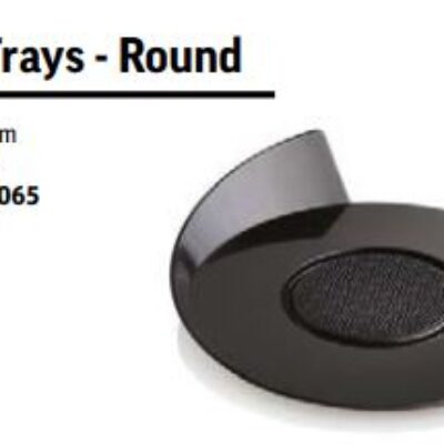 SET 100 BLACK TRAYS – ROUND D.86