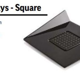 SET 100 BLACK TRAYS – SQUARE 83X83