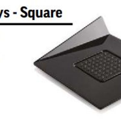 SET 100 BLACK TRAYS – SQUARE 83X83