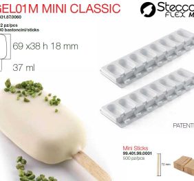 SET 2 STAMPI SILIC.+VASSOIO+100 BAST.MINI CLASSIC