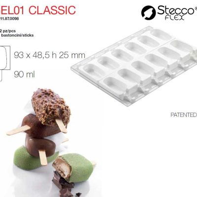 SET 2 STAMPI SILIC.+VASSOIO+50 BAST.CLASSIC