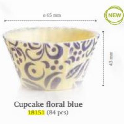 CUPCAKE FLORAL BLUE PZ. 84 —