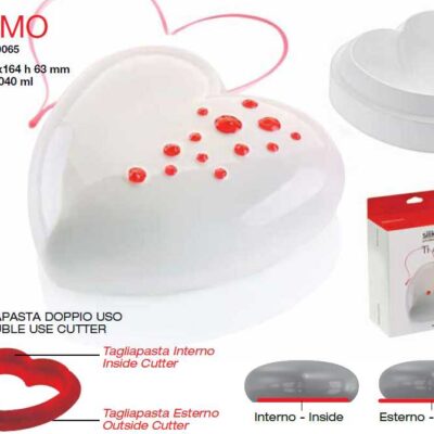 STAMPO SILICONE 170X164 H.63 TI AMO