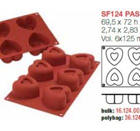 STAMPO SILICONE N.6 SAVARIN CUORE 69,5X72X39,5