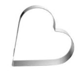 CUORE INOX D.22 CM H 5 CM (42H5X22)