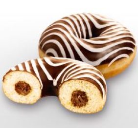 DONUT ZEBRATO CIOCCOLATO 75 GR PZ. 48 BAKER