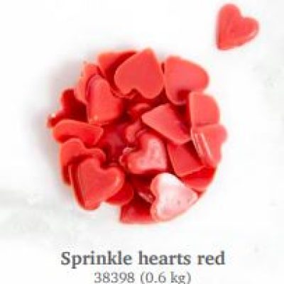 SPRINKLE HEARTS RED GR. 600