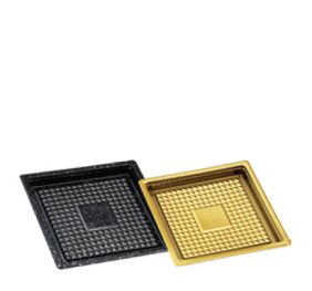 VASSOIO QUADRO TERM.NERO 60X60 cf.10x100pz MPM