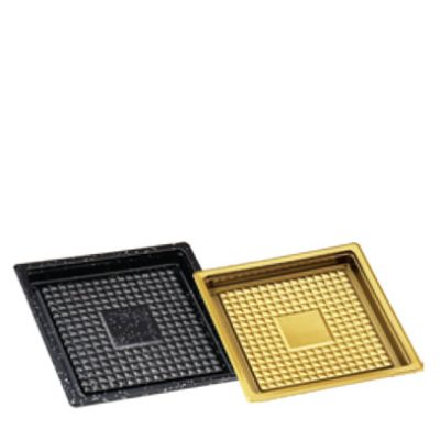 VASSOIO QUADRO TERM.NERO 60X60 cf.10x100pz MPM