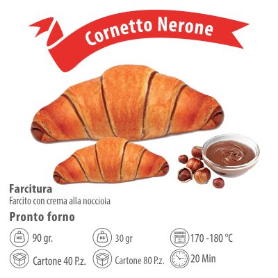 CORNETTO NERONE SUPERFARCITO 100GR 40PZ (CNPF40)