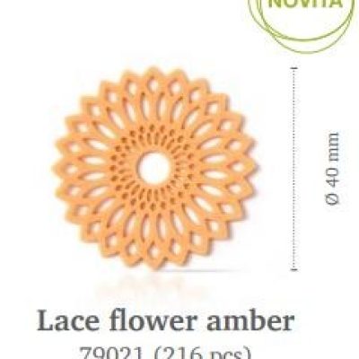 LACE FLOWER AMBER PZ. 216