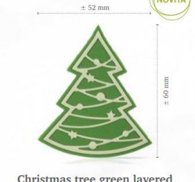 CHRISTMAS TREE GREEN LAYERED PZ. 72