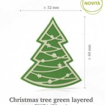 CHRISTMAS TREE GREEN LAYERED PZ. 72