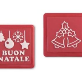 RILIEVO BUR.CACAO ROSSO BUON NATALE PZ.48 AMBRA’S