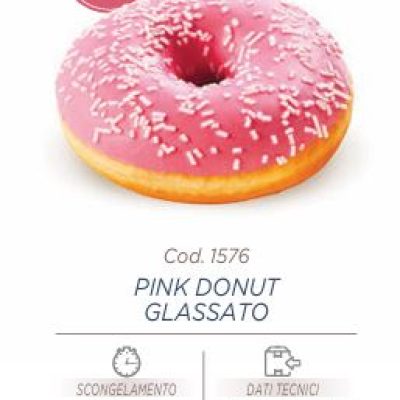 DONUT PINK GLASSATO 55 GR PZ. 48 BAKER
