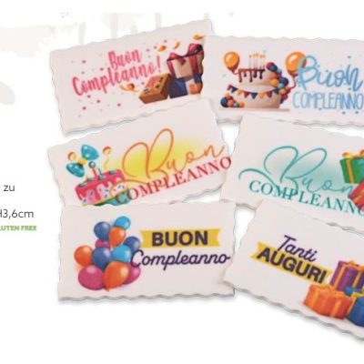 TARGH. ZUCCH. B/COMPLEANNO PZ.60 AMBRA’S