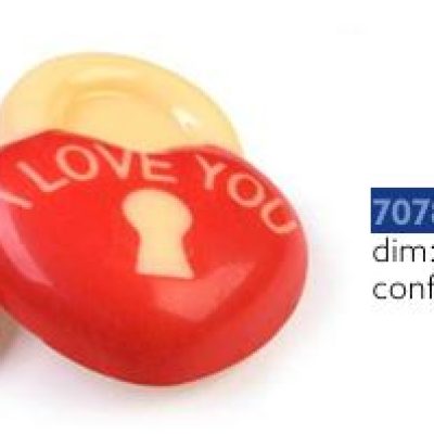 LUCCHETTO CUORE C.BIANC PZ.45 AMBRA’S