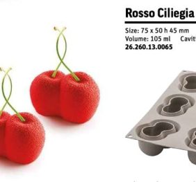 STAMPO SILICONE ROSSO CILIEGIA