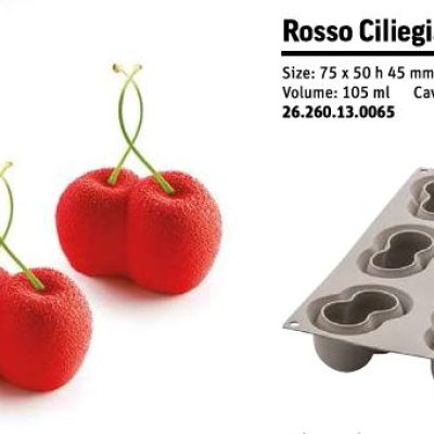 STAMPO SILICONE ROSSO CILIEGIA