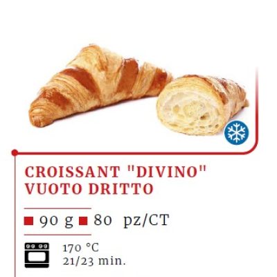 C&M CROISSANT DIVINO VUOTO DRITTO GR90 PZ80