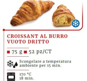 C&M CROISSANT BURRO VUOTO DRITTO GR75 PZ52