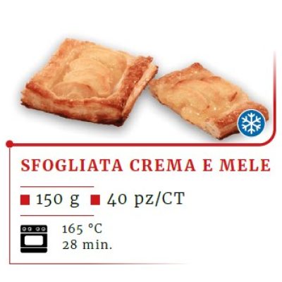 C&M SFOGLIATA CREMA E MELE GR150 PZ40