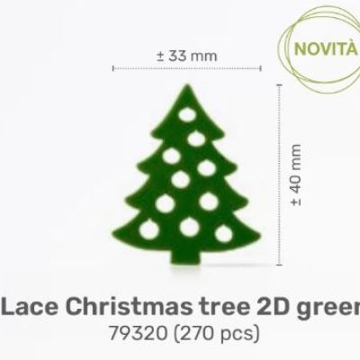 LACE CHRISTMAS TREE 2D GREEN PZ. 270