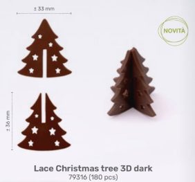 LACE CHRISTMAS TREE 3D DARK PZ. 180