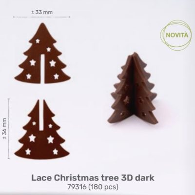 LACE CHRISTMAS TREE 3D DARK PZ. 180