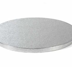CAKEBOARD SILVER D.36 H.1,2 DECORA